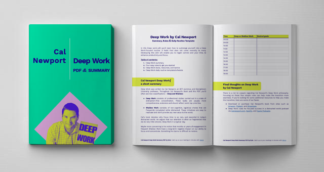Deep Work By Cal Newport Rules Summary Free Pdf Tl Dv